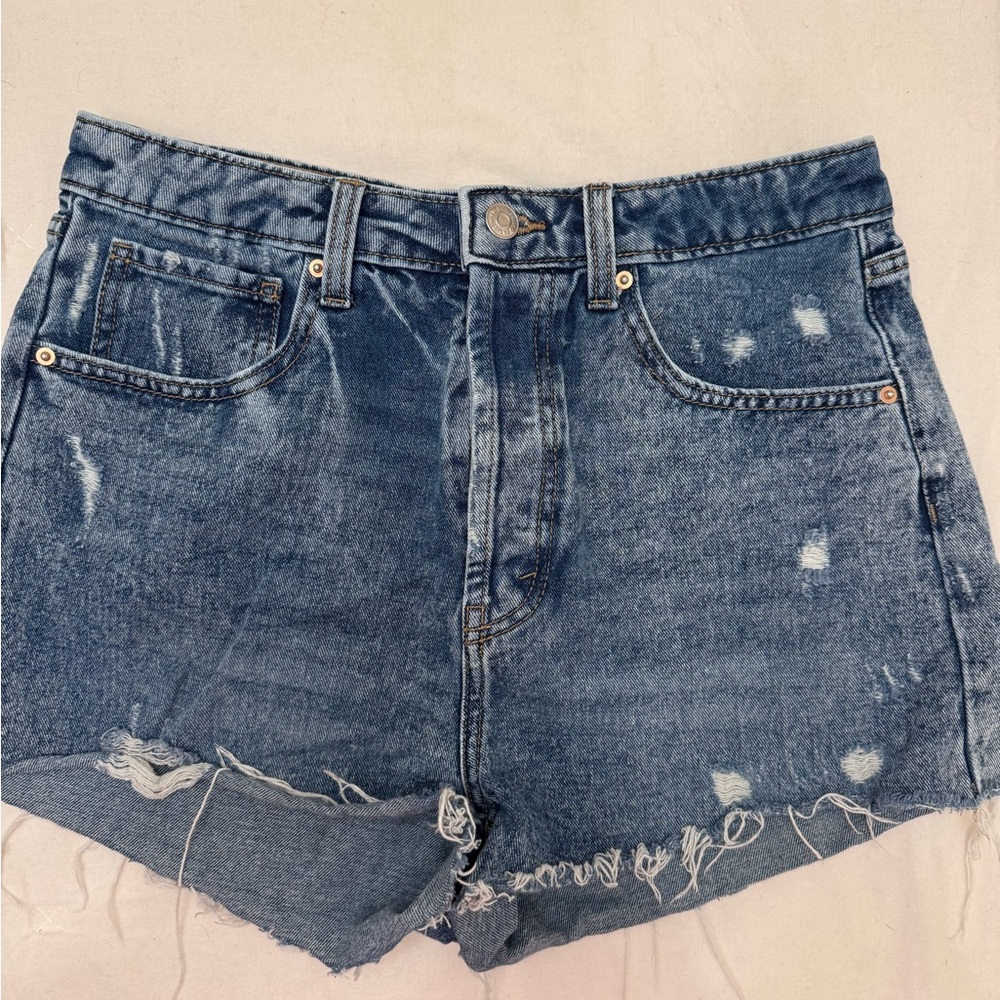 Wild Fable Blue Distressed Jean Shorts